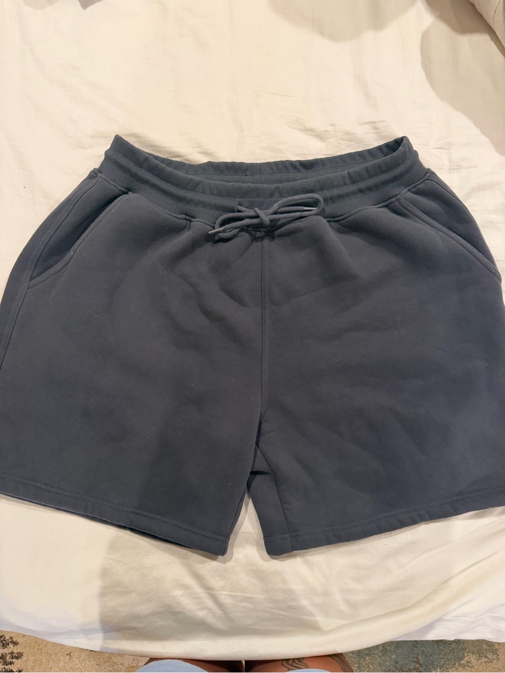 Men's Charcoal Athletic Drawstring Shorts